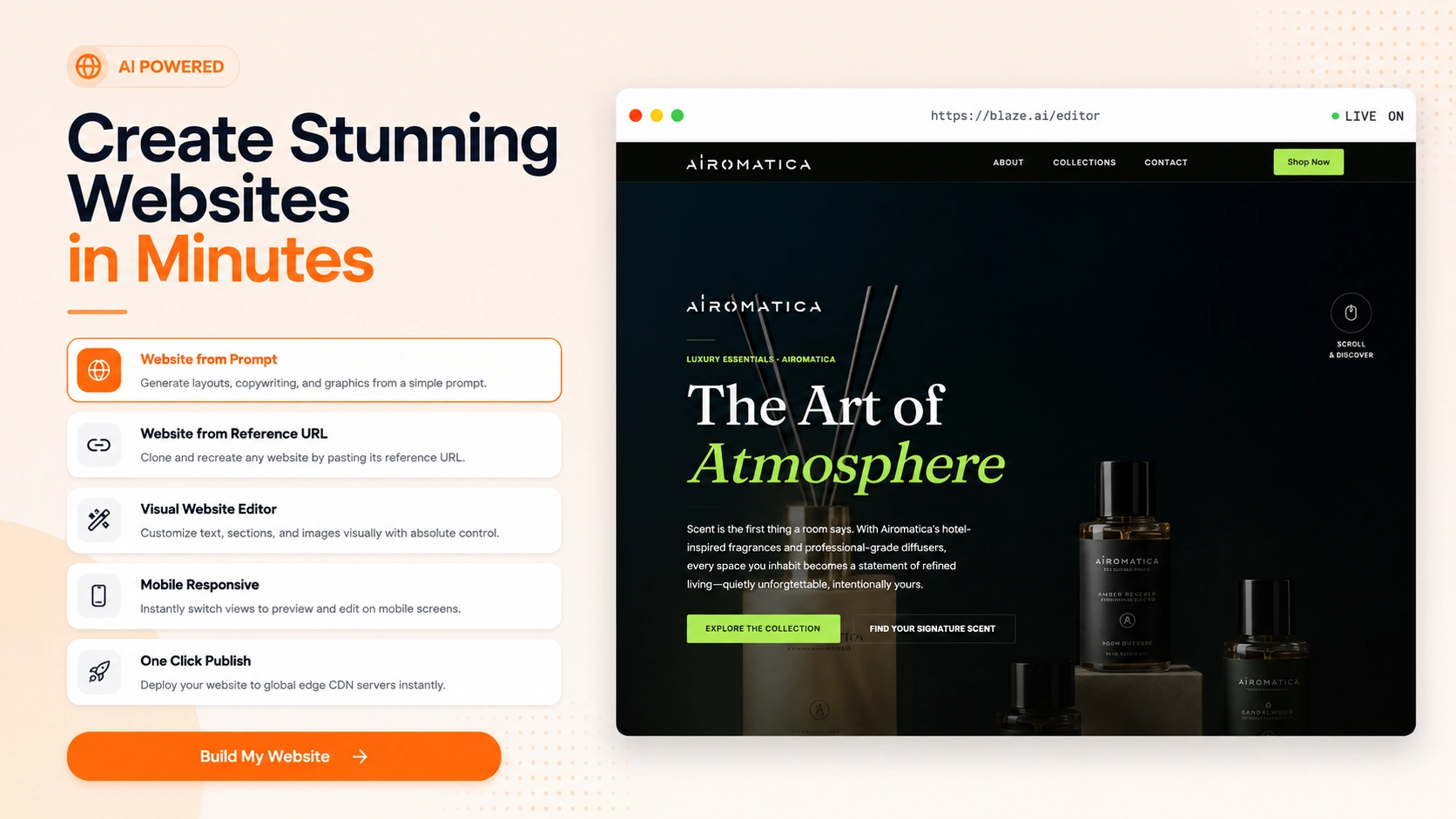 Blazo AI website builder